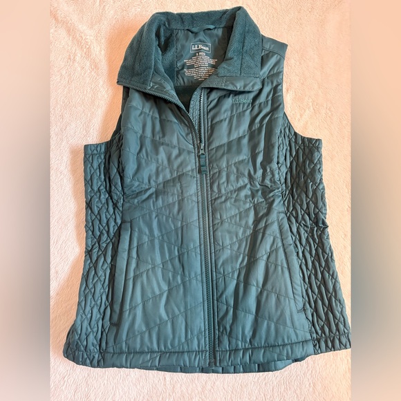 L.L. Bean Jackets & Blazers - L.L. Bean | teal turquoise soft lined quilted vest sz small everyday casual